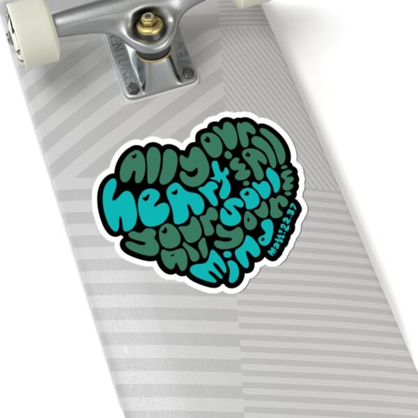 Heart Soul And Mind Die Cut Stickers