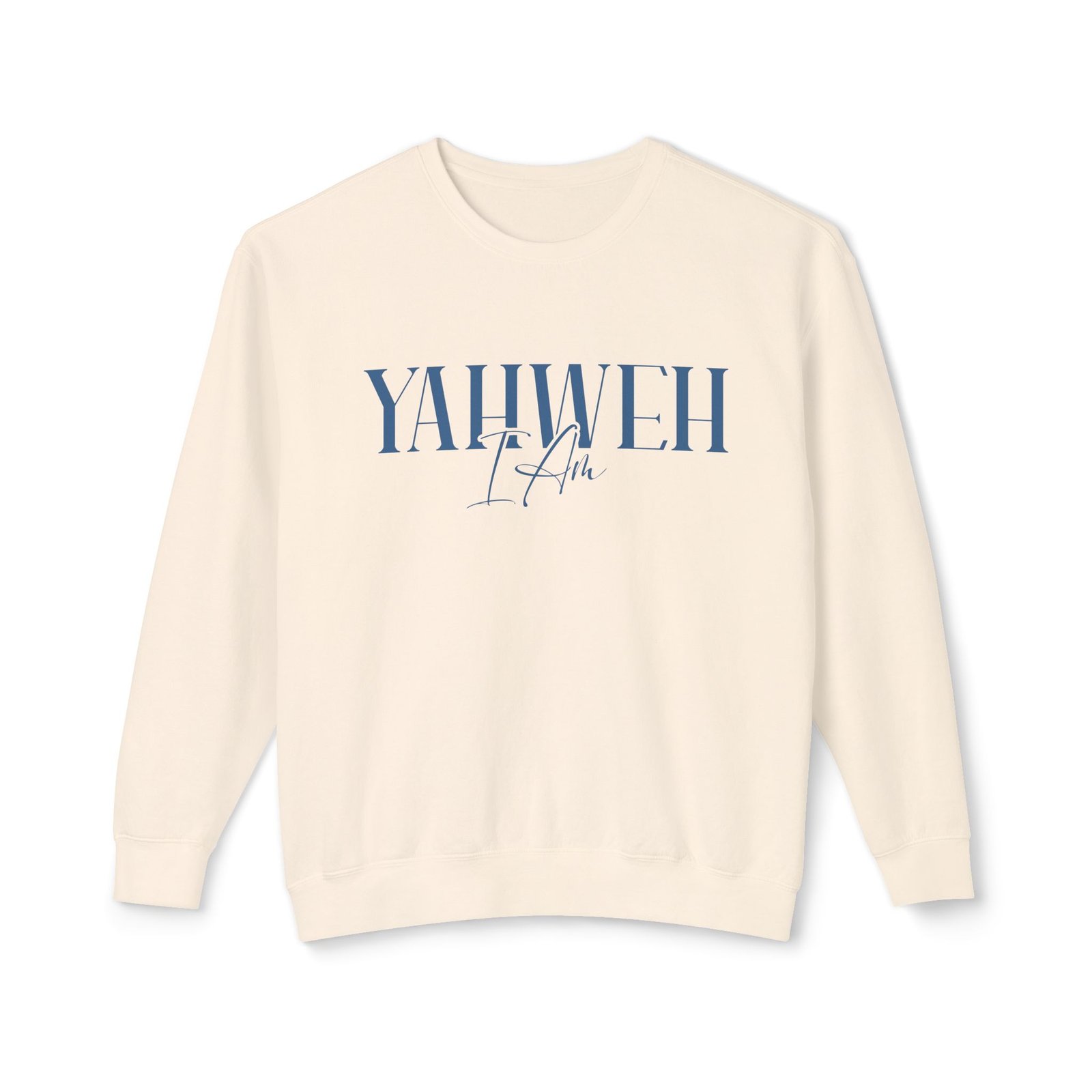 Yahweh - Unisex Lightweight Crewneck Sweatshirt - Image 22
