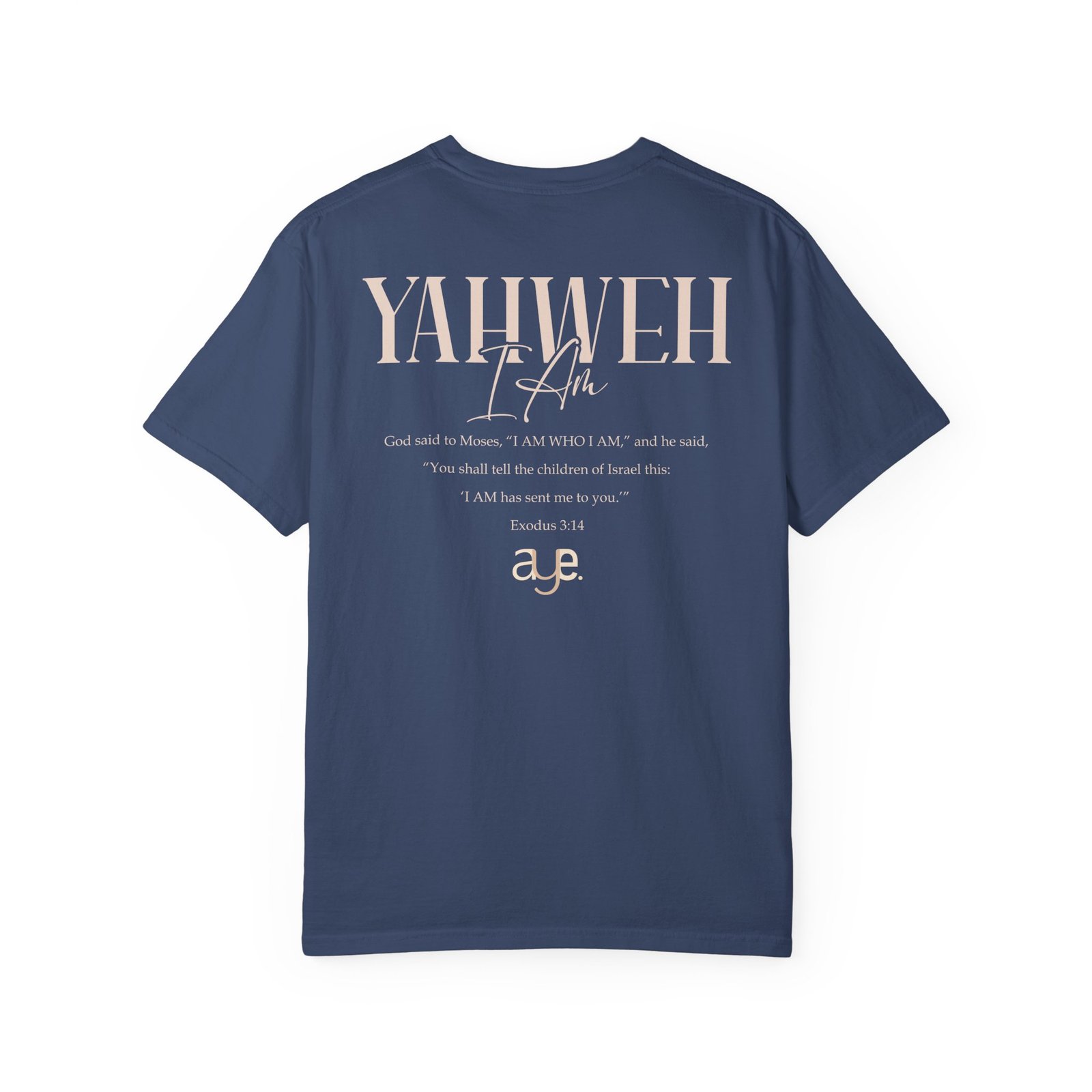 Yahweh - Unisex Garment-Dyed T-shirt - Image 3