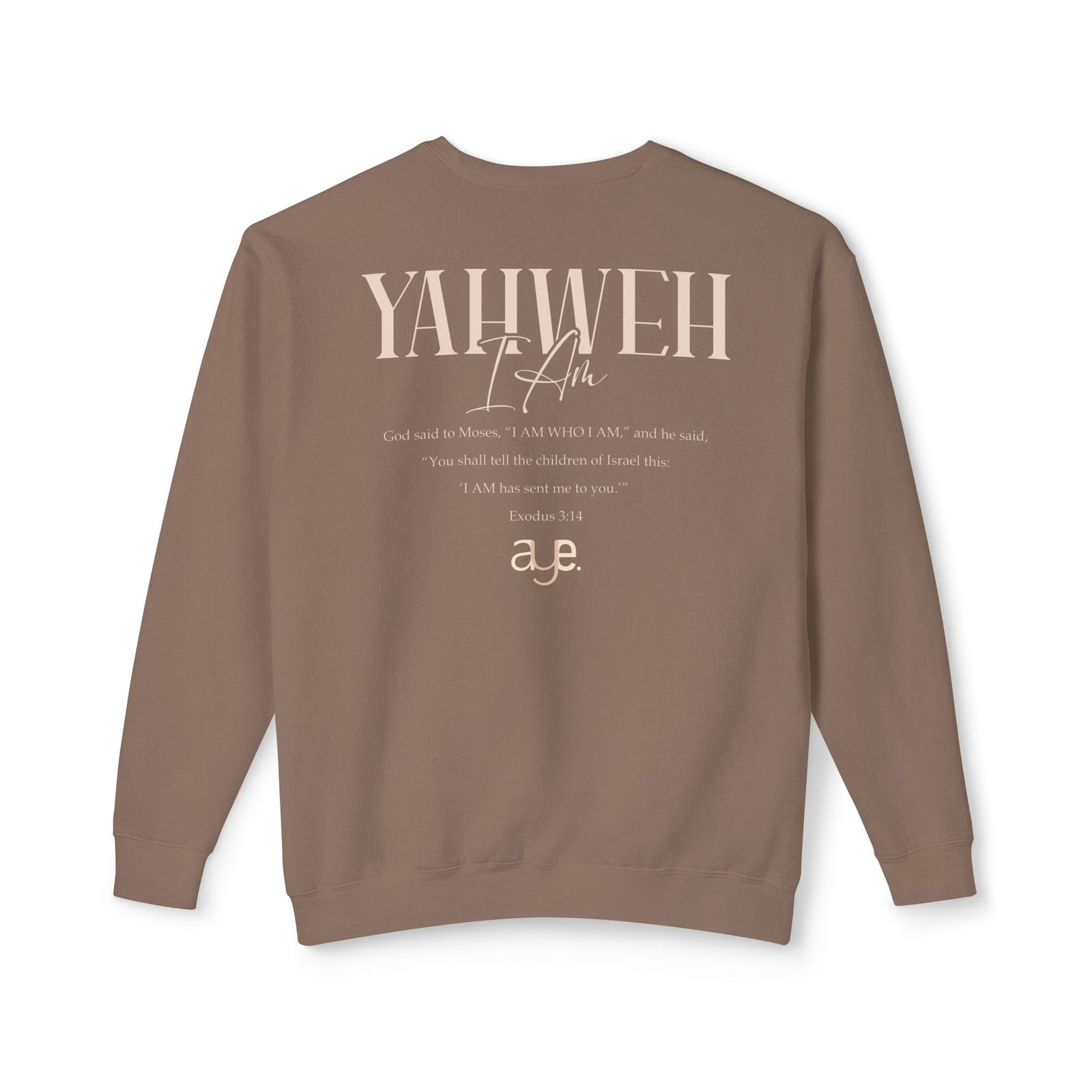 Yahweh - Unisex Lightweight Crewneck Sweatshirt - Image 19