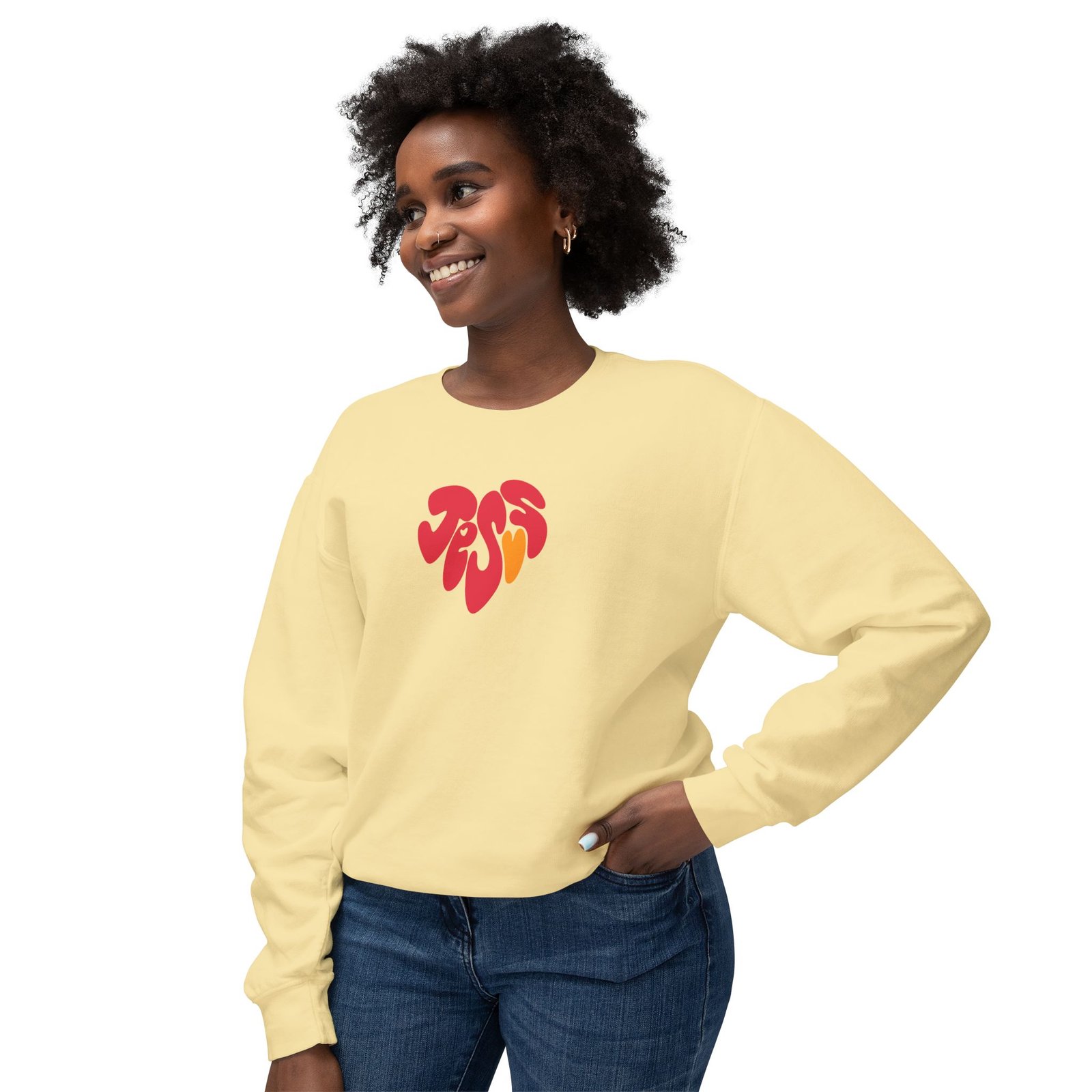 Heart Soul And Mind Unisex Lightweight Crewneck Sweatshirt - Image 4