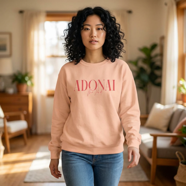 Adonai - Unisex Lightweight Crewneck Sweatshirt