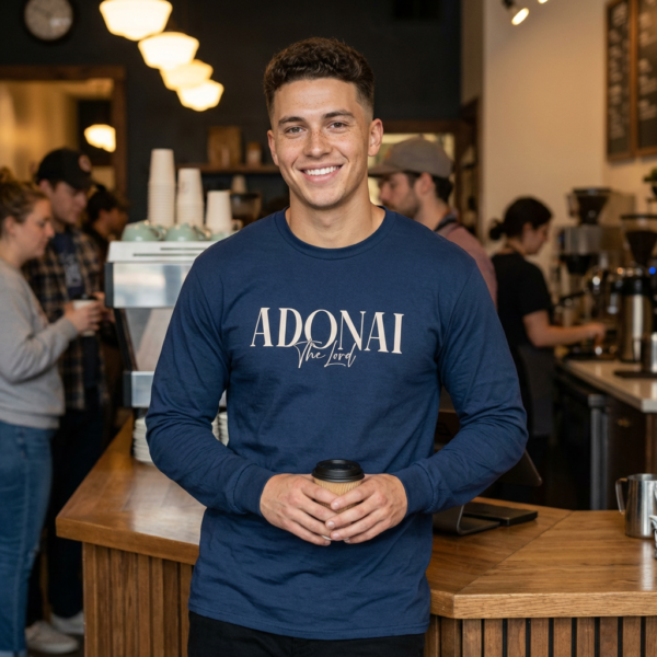 Adonai - Unisex Garment-dyed Long Sleeve T-Shirt