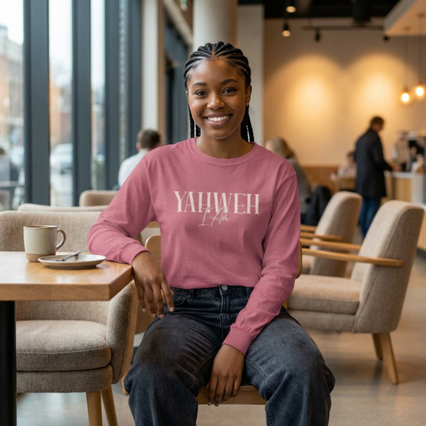 Yahweh - Unisex Garment-dyed Long Sleeve T-Shirt