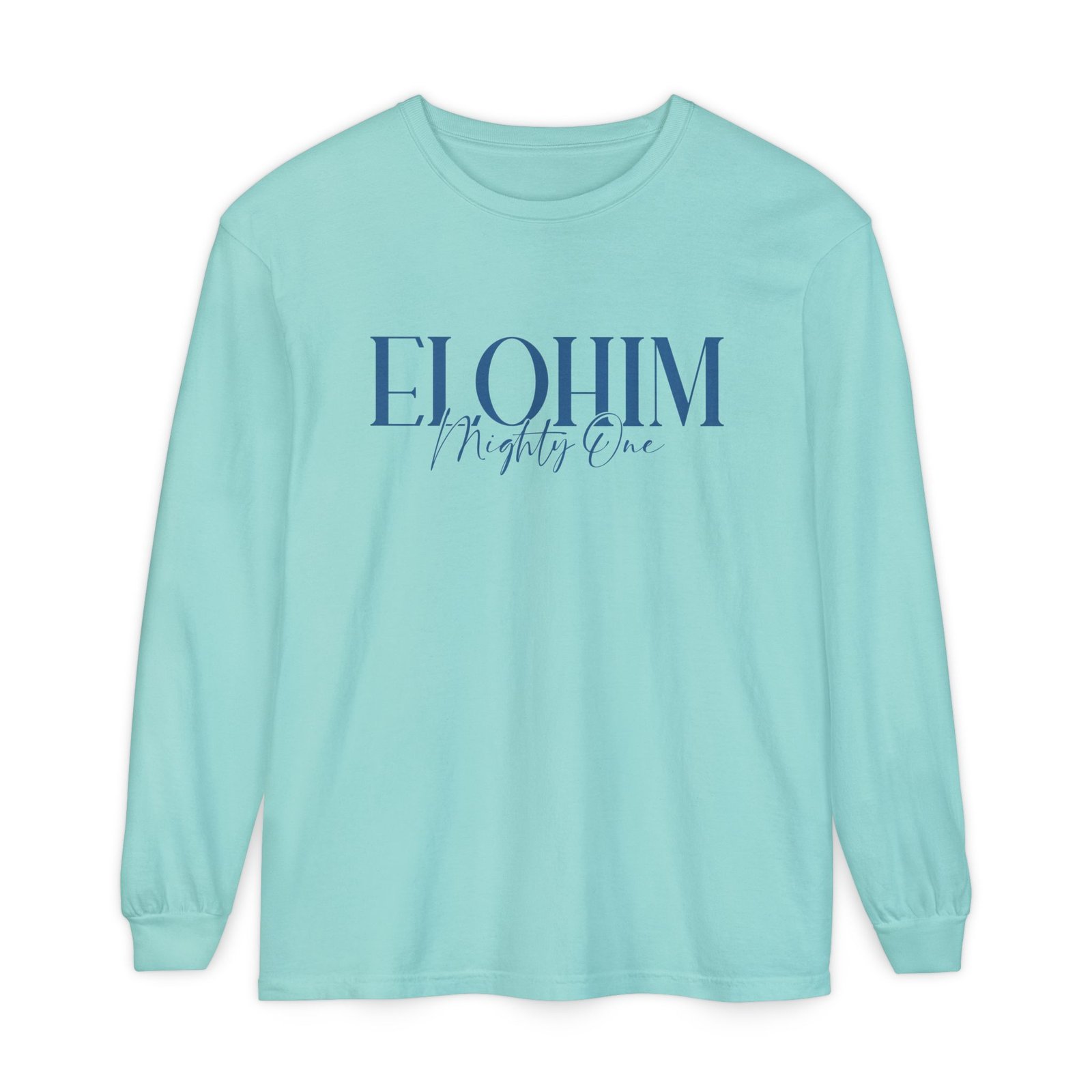 Elohim - Unisex Garment-Dyed Long Sleeve T-Shirt - Image 9