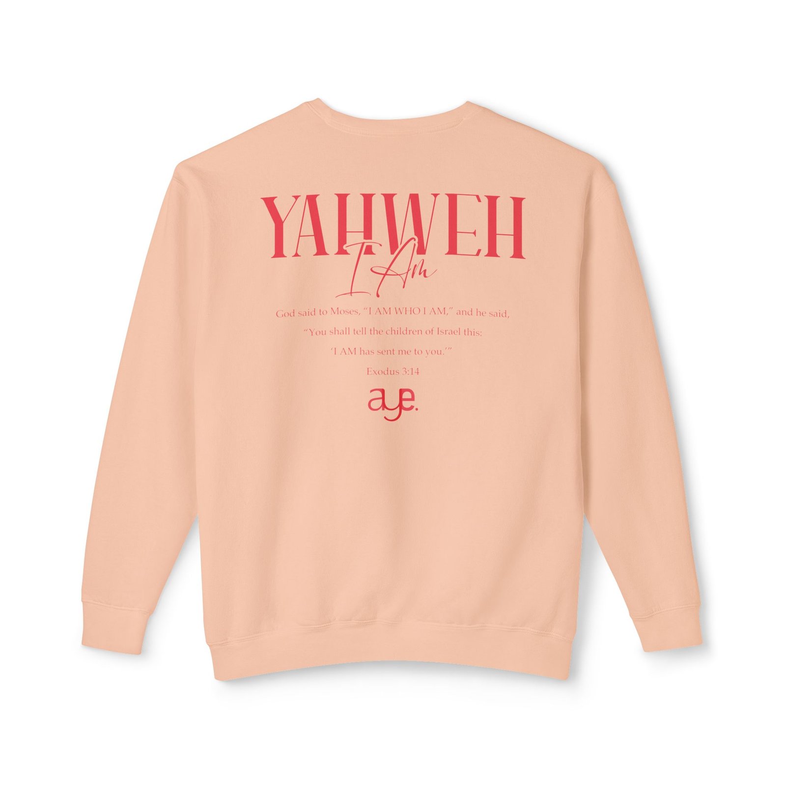 Yahweh - Unisex Lightweight Crewneck Sweatshirt - Image 11