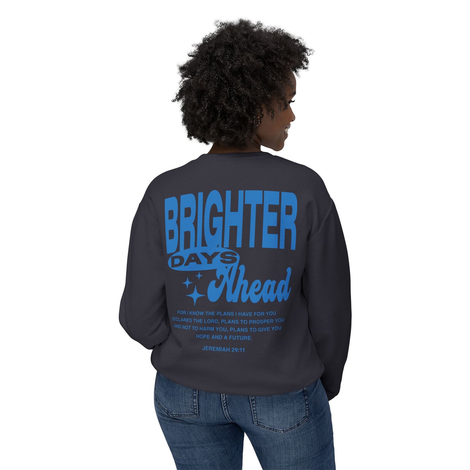 Brighter Days Ahead - Unisex Lightweight Crewneck Sweatshirt - Image 16