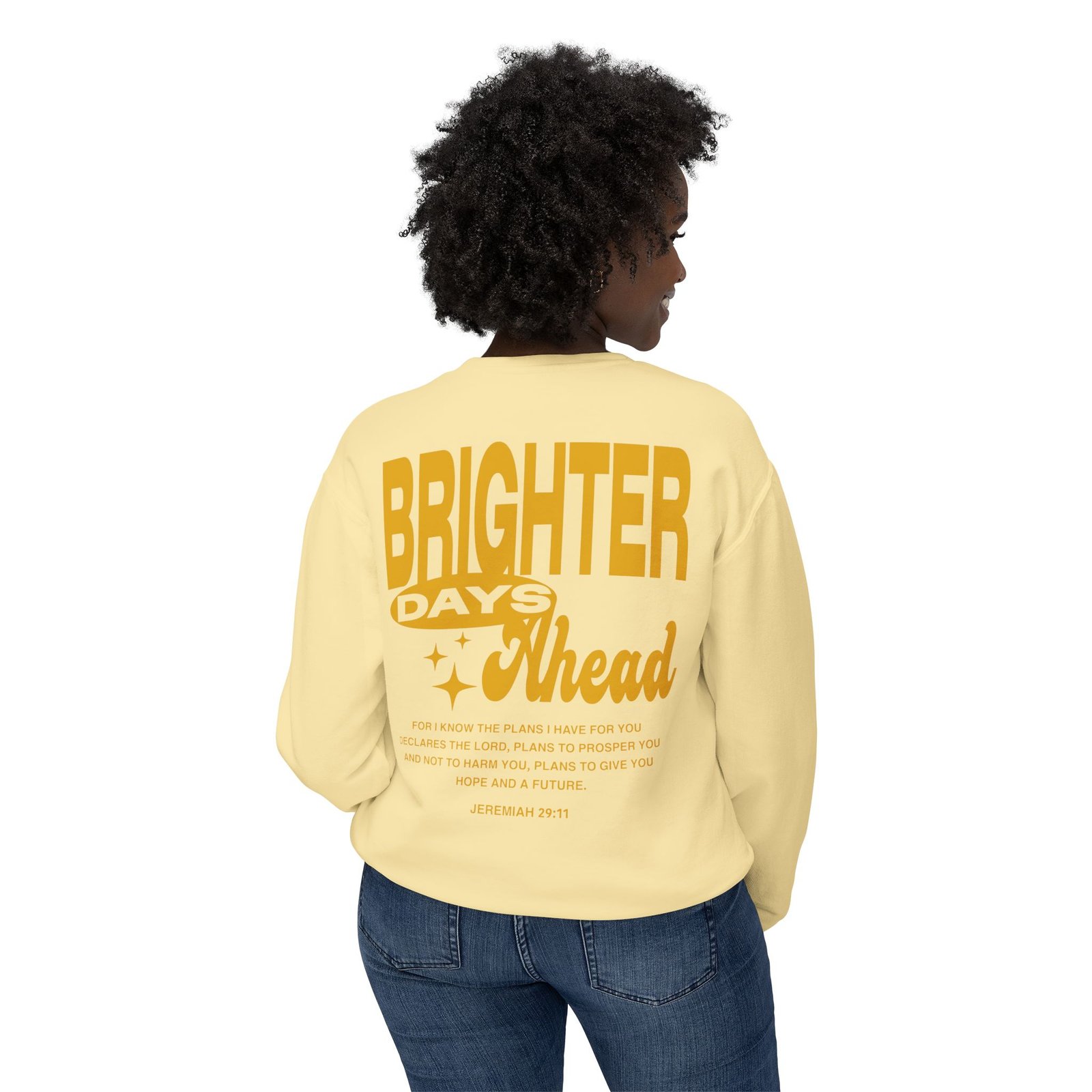 Brighter Days Ahead - Unisex Lightweight Crewneck Sweatshirt - Image 12