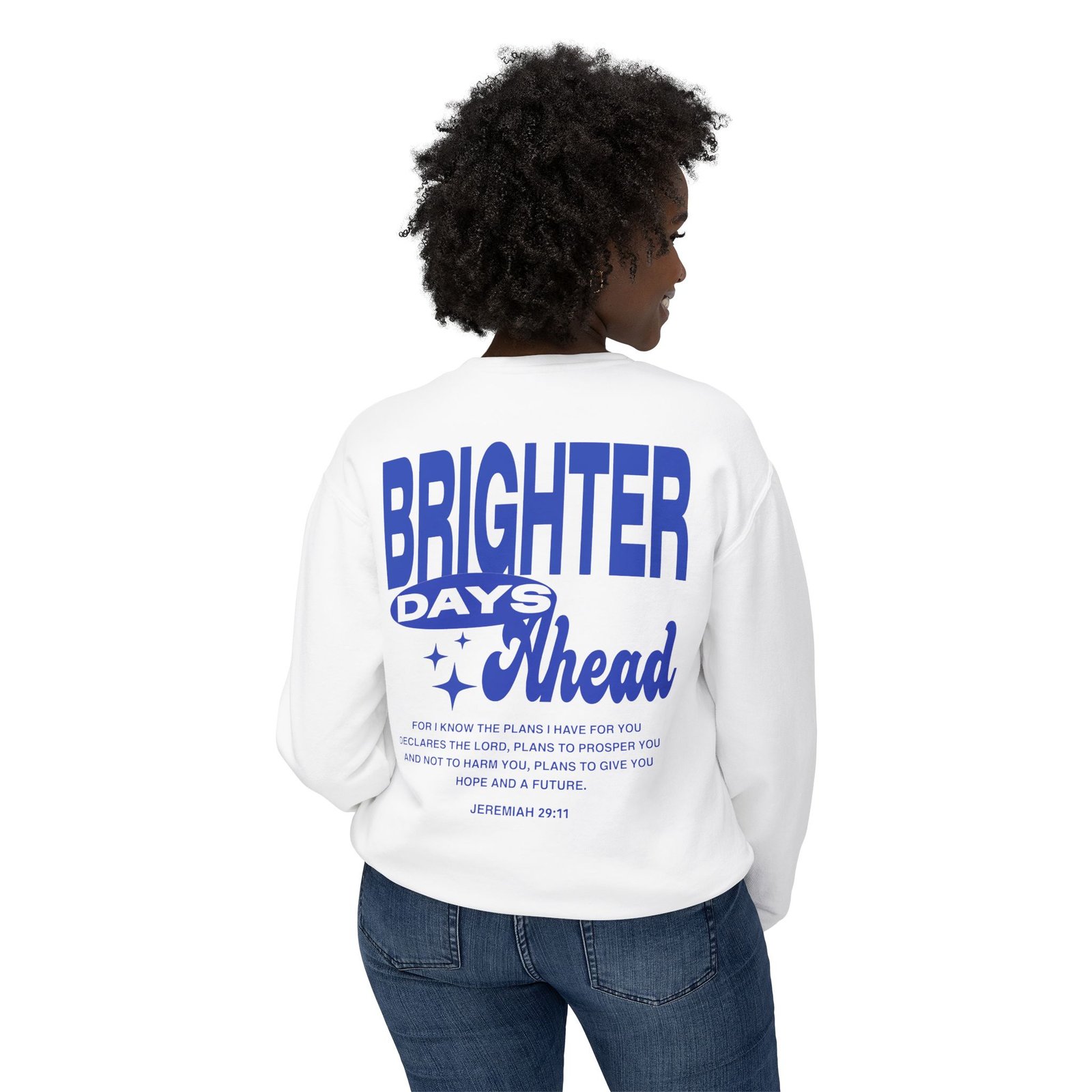 Brighter Days Ahead - Unisex Lightweight Crewneck Sweatshirt - Image 8