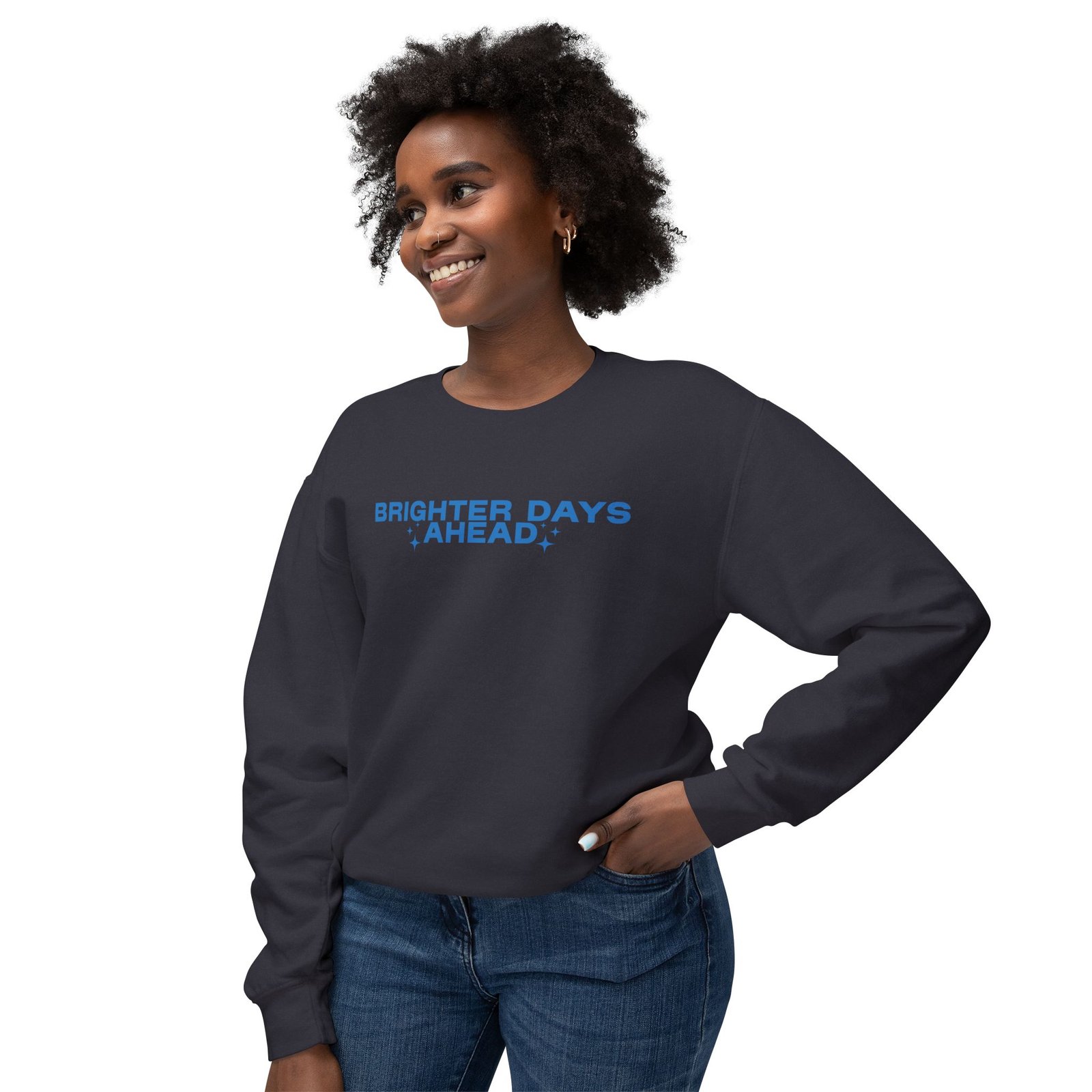 Brighter Days Ahead - Unisex Lightweight Crewneck Sweatshirt - Image 15