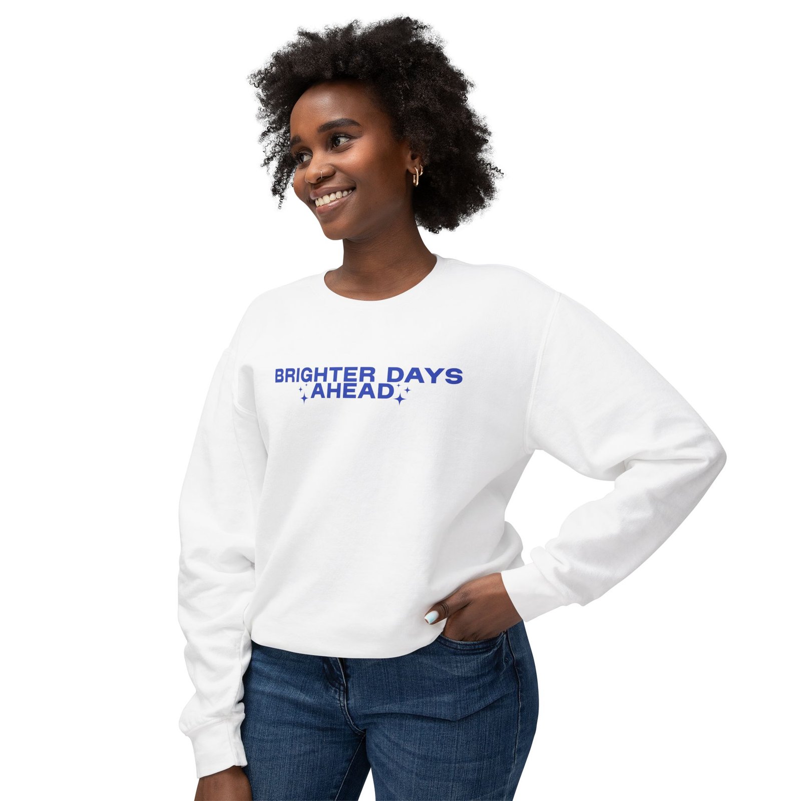 Brighter Days Ahead - Unisex Lightweight Crewneck Sweatshirt - Image 7