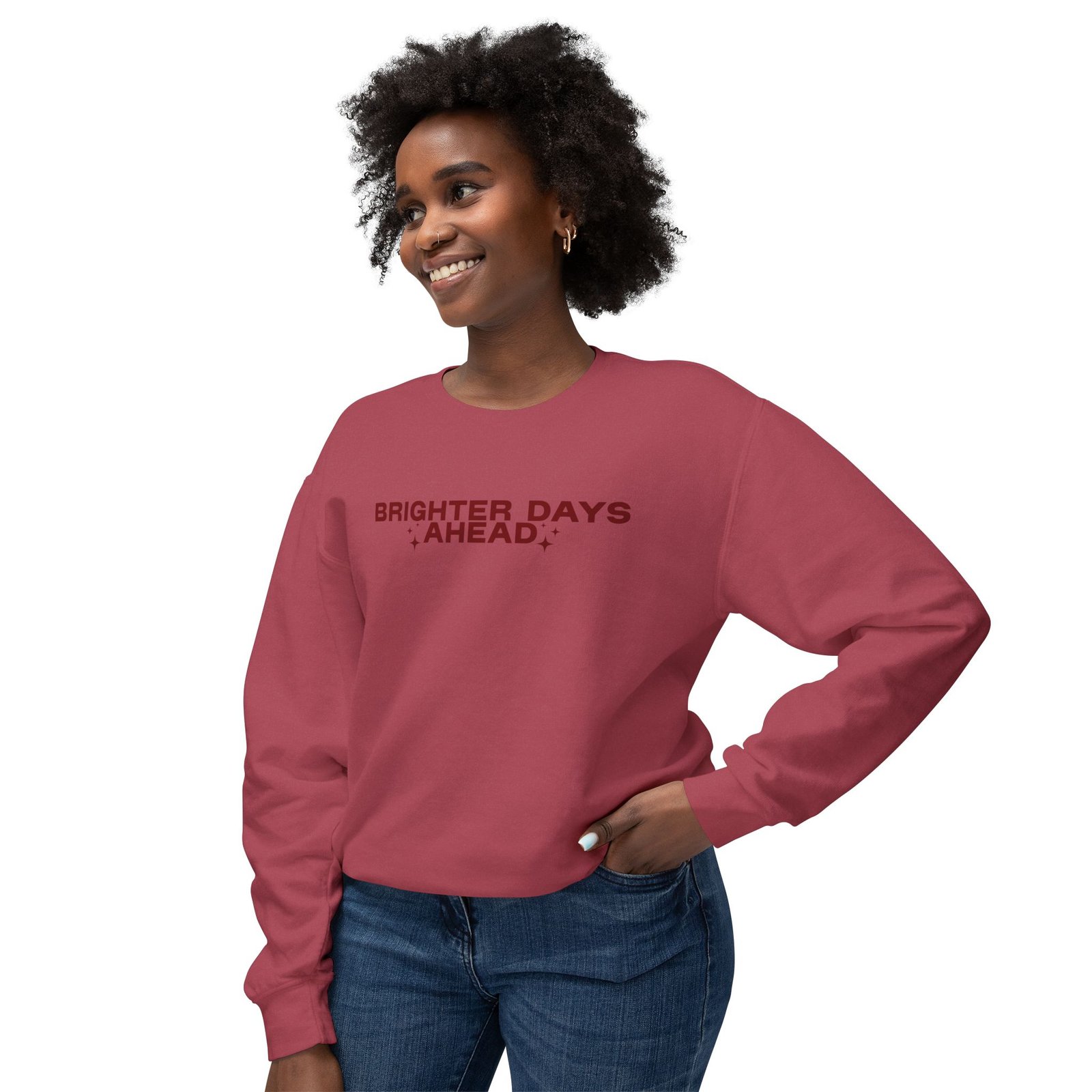Brighter Days Ahead - Unisex Lightweight Crewneck Sweatshirt - Image 19