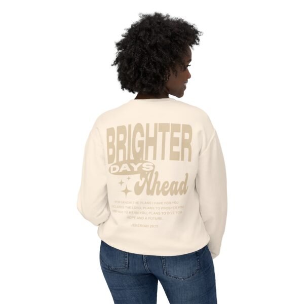 Brighter Days Ahead - Unisex Lightweight Crewneck Sweatshirt (Tan)