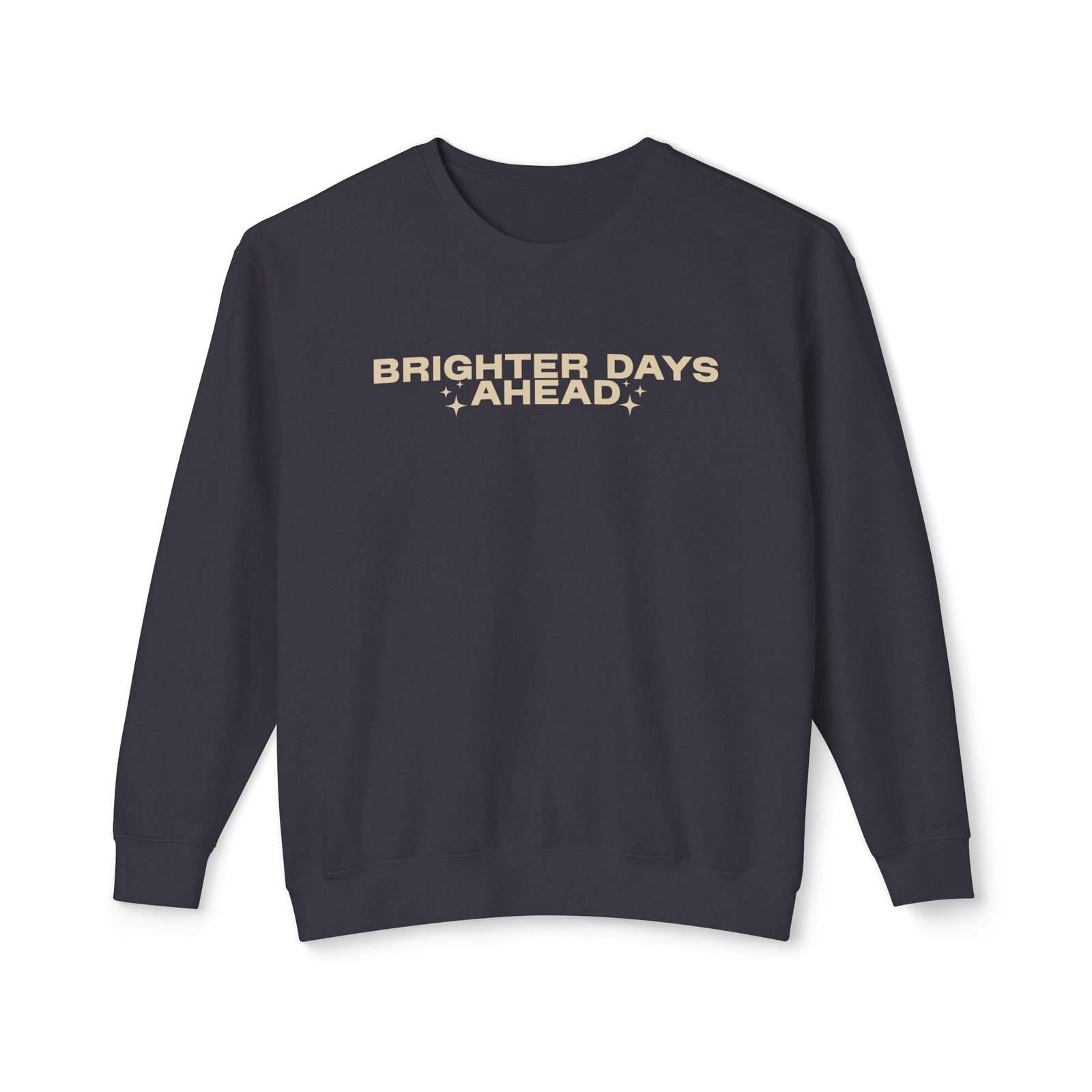 Brighter Days Ahead - Unisex Lightweight Crewneck Sweatshirt (Tan) - Image 9