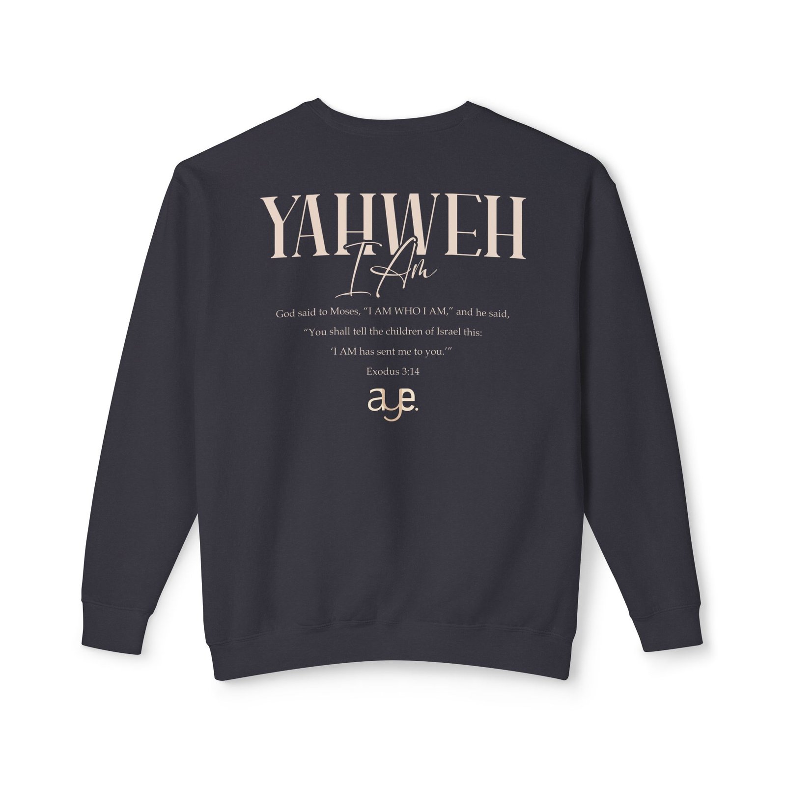 Yahweh - Unisex Lightweight Crewneck Sweatshirt - Image 15