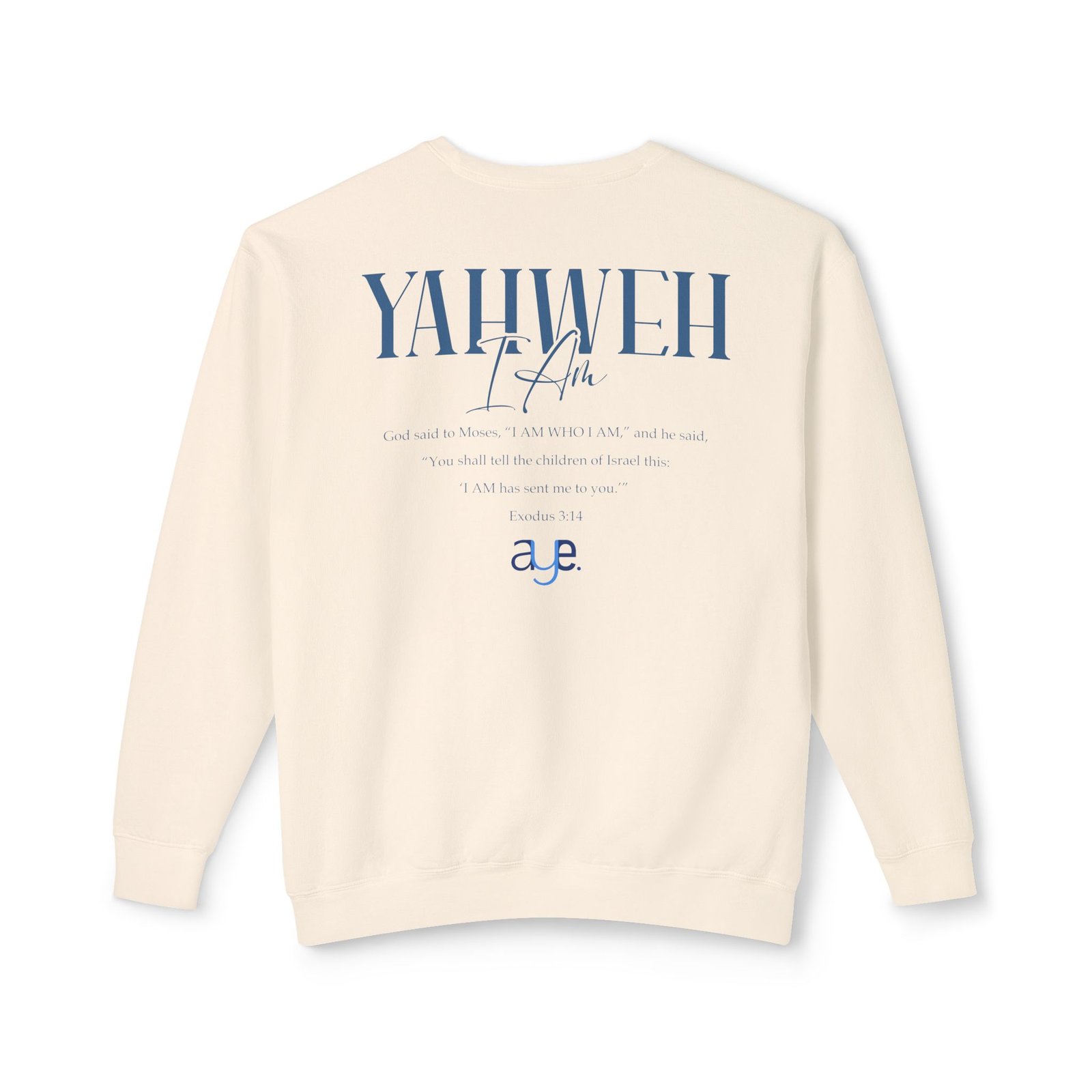 Yahweh - Unisex Lightweight Crewneck Sweatshirt - Image 23