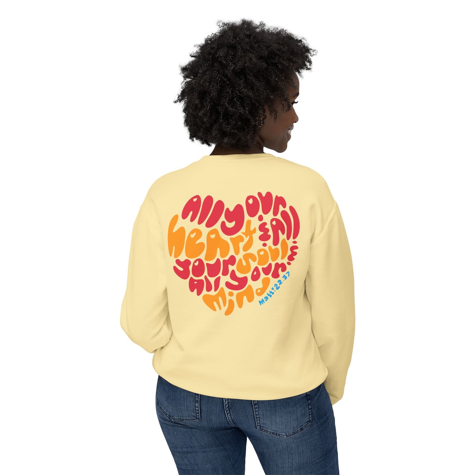Heart Soul And Mind Unisex Lightweight Crewneck Sweatshirt - Image 5