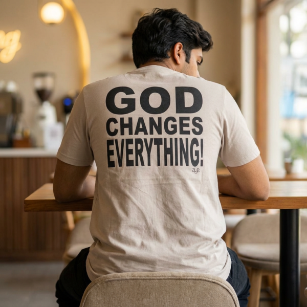 I Pray Because...God Changes Everything - Bella Light Heathers Short Sleeve Tee