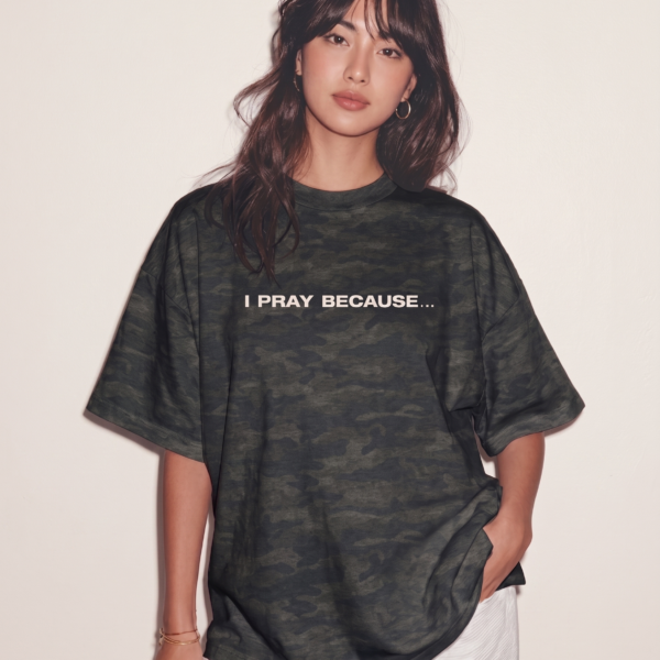 I Pray Because... He Walks On Water Full Print Jersey T-Shirt