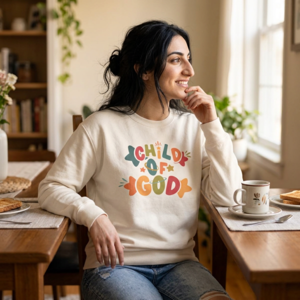 Child Of God - Unisex Lightweight Crewneck Sweatshirt